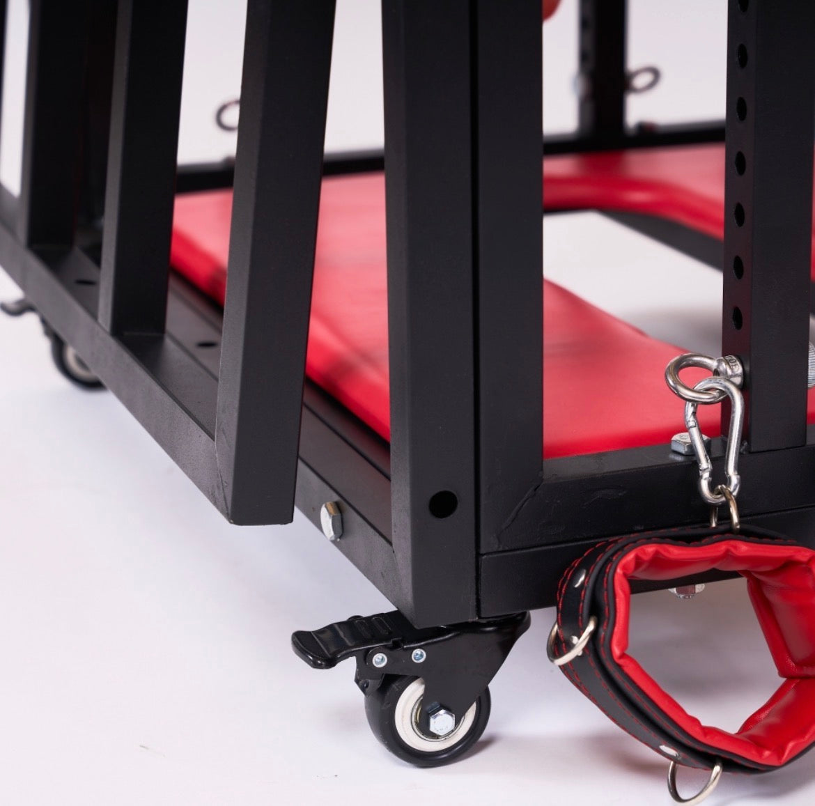 Premium BDSM-Käfig auf Rollen – Stahl-Bondage-Käfig mit Verriegelung