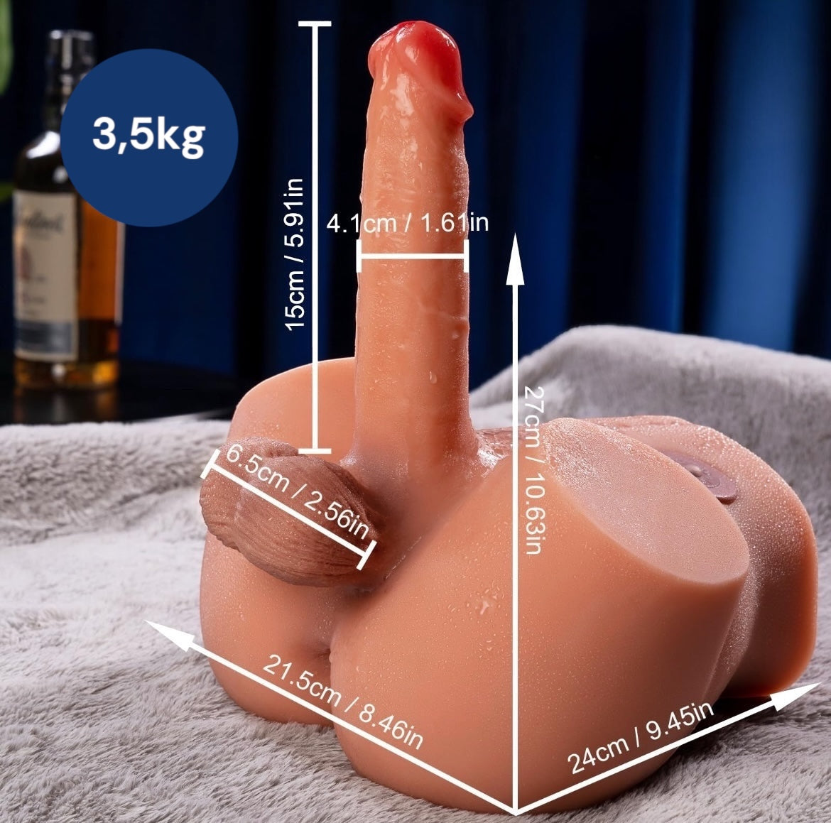 Männlicher Sex-Torso Marcel – Elektrischer Vibrator & Masturbator