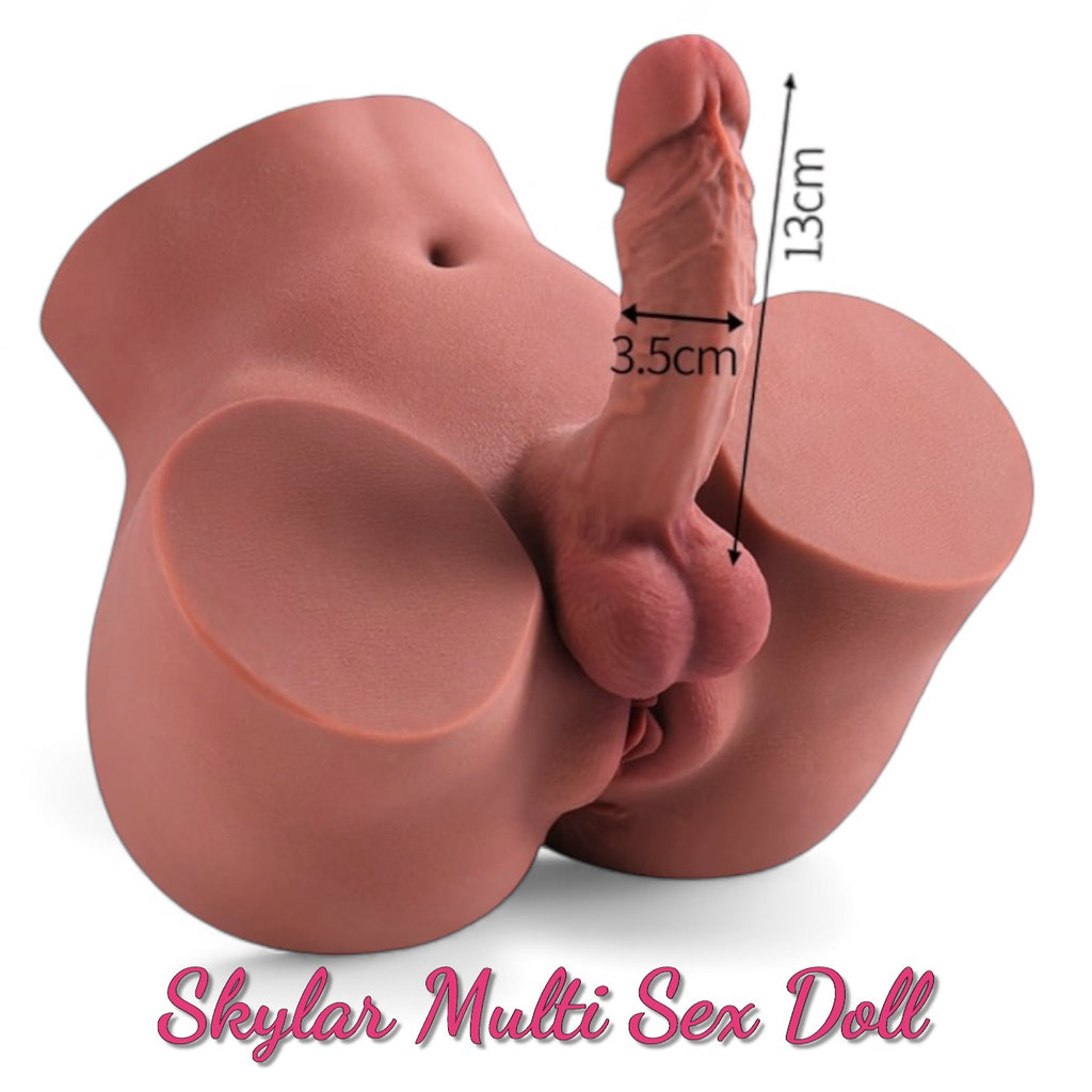 Mister Dolls Skylar – Premium-Silikon-Transsexuellen-Masturbator – Realistischer 3-in-1-Torso