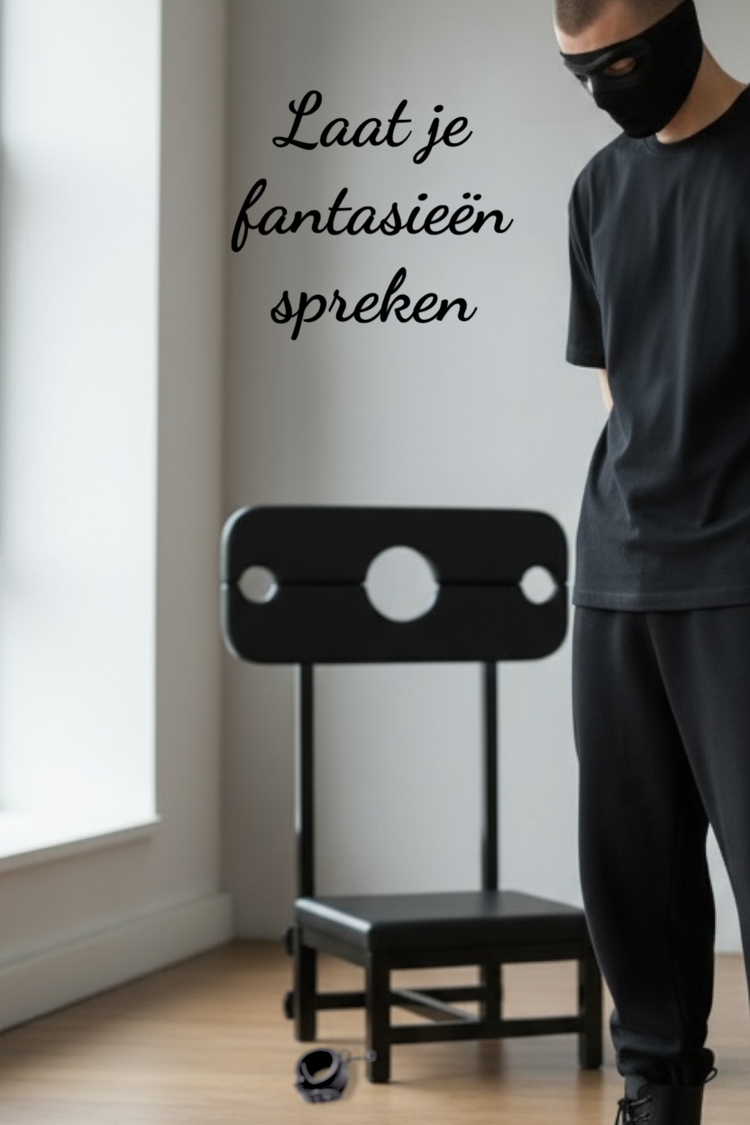 Premium BDSM-Strafstuhl – Fesselstuhl aus Stahl mit Hals- & Handgelenksfixierung